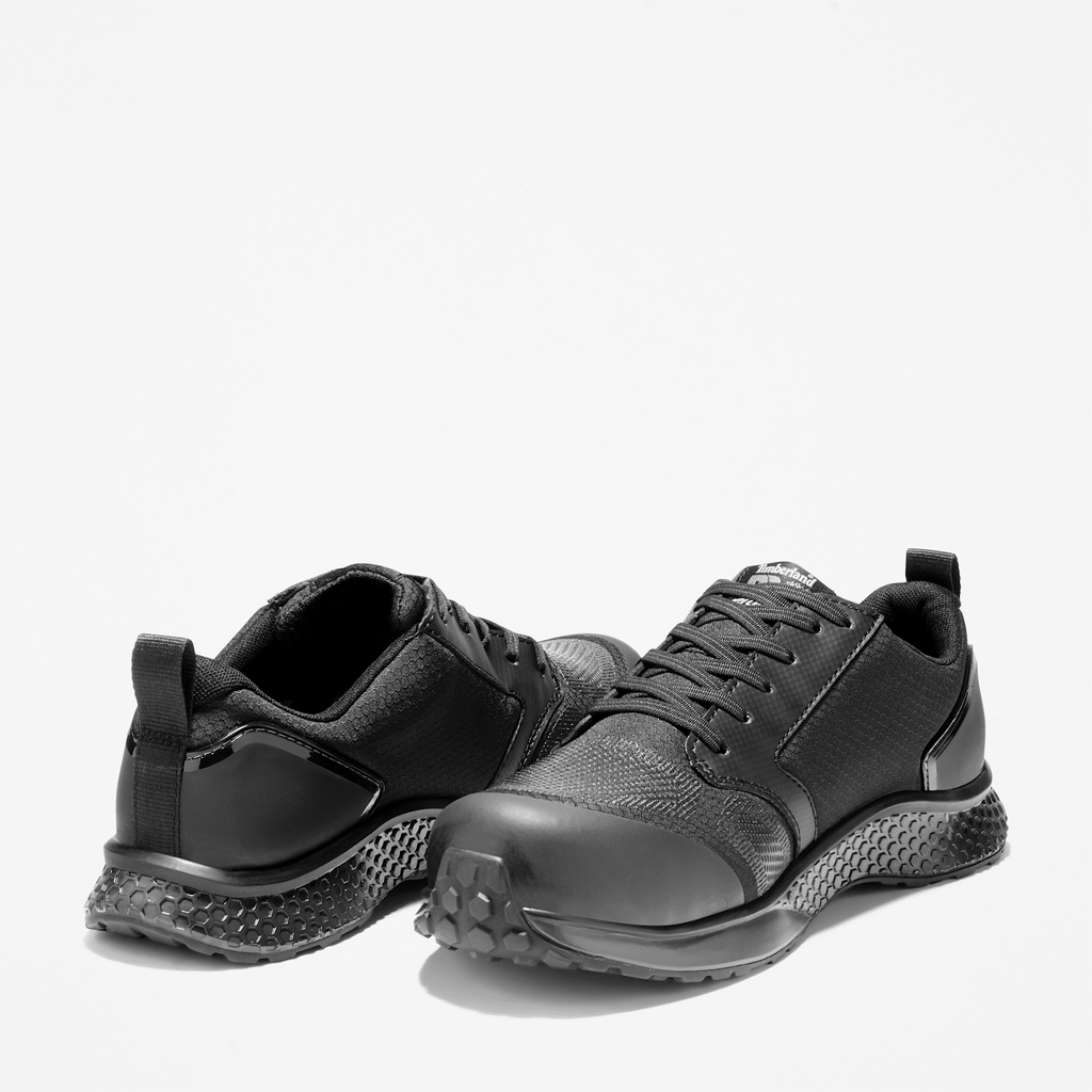 Mens Reaxion Composite Toe Work Sneaker TBL BlackGrey ALT5