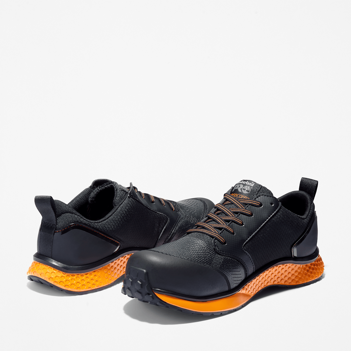 Mens Reaxion Composite Toe Work Sneaker TBL BlackOrange ALT5
