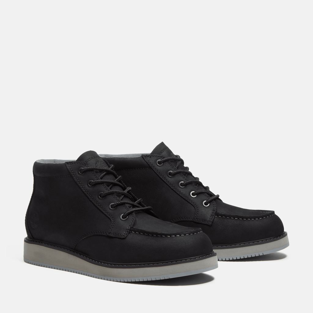 Mens Redwood Edge Moc Toe Chukka Boot TBL Black Nubuck ALT4
