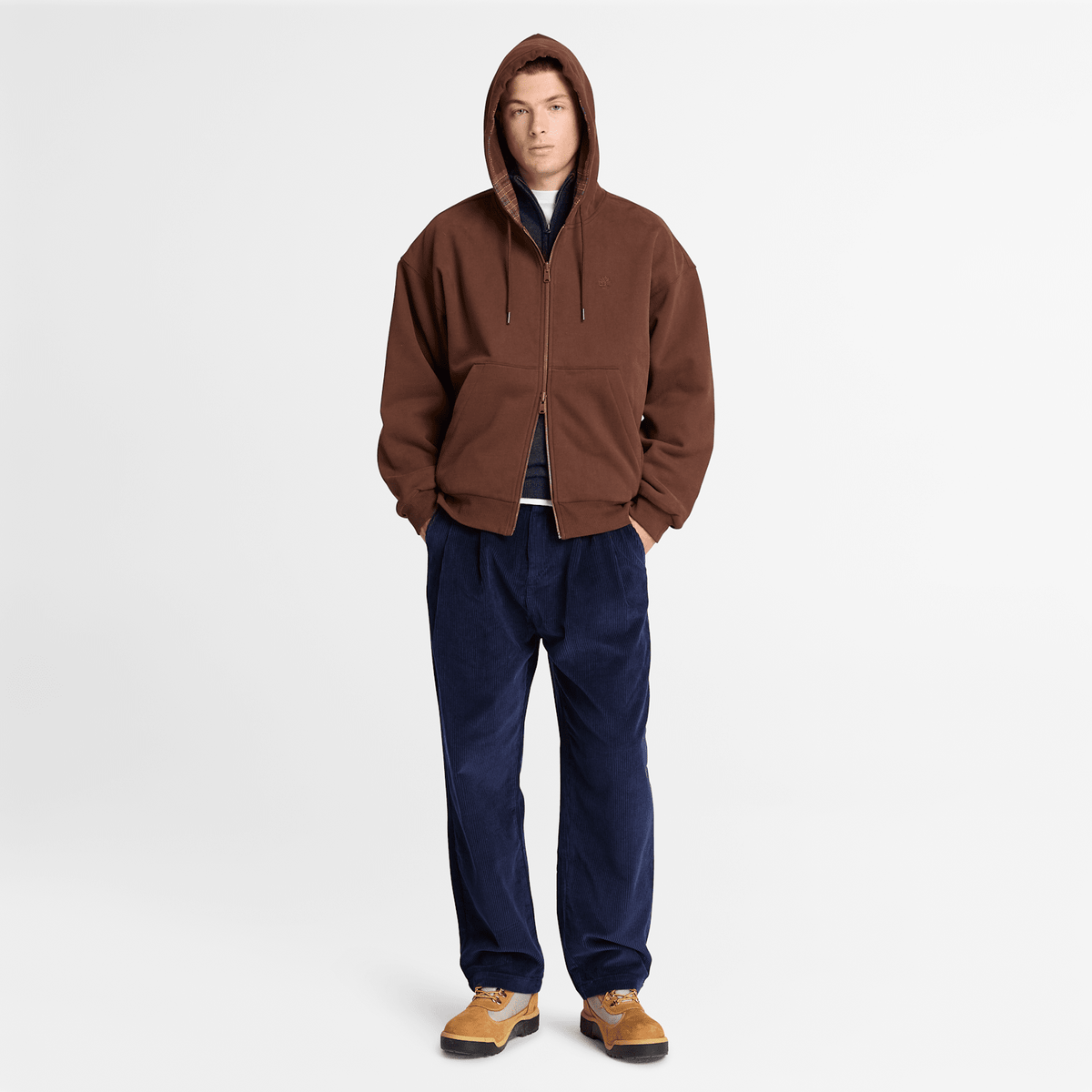 Mens Reversible Hoodie TBL Chicory Coffee Brown ALT2