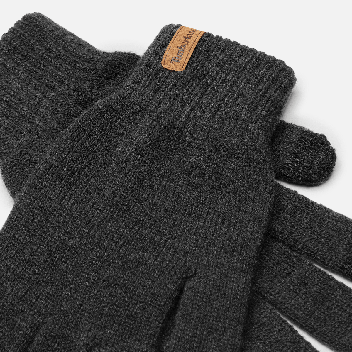 Mens Rib Knit Glove TBL Black ALT1