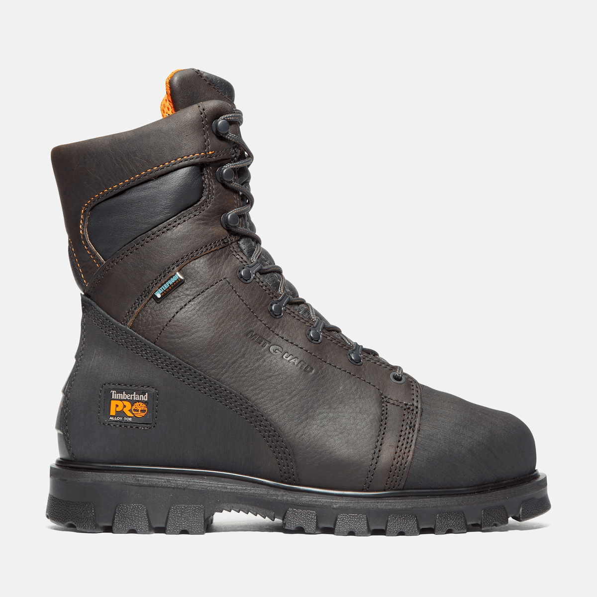 Mens Rigmaster Met Guard Alloy Toe Waterproof Work Boot TBL Brown HERO
