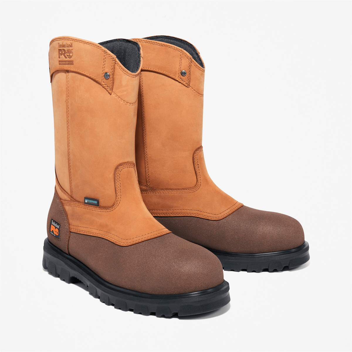 Mens Rigmaster Pull On Steel Toe Waterproof Work Boot TBL Brown ALT4