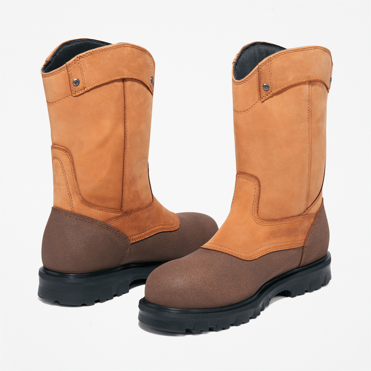 Mens Rigmaster Pull On Steel Toe Waterproof Work Boot TBL Brown ALT5
