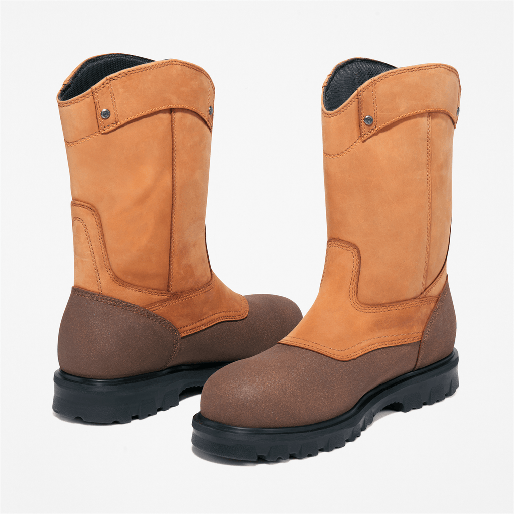 Mens Rigmaster Pull On Steel Toe Waterproof Work Boot TBL Brown ALT5