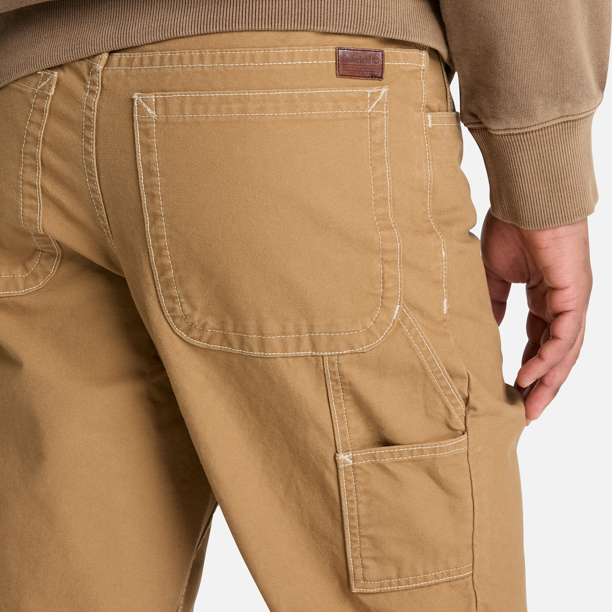 Mens Rindge Canvas Carpenter Pant TBL Medium Brown ALT3