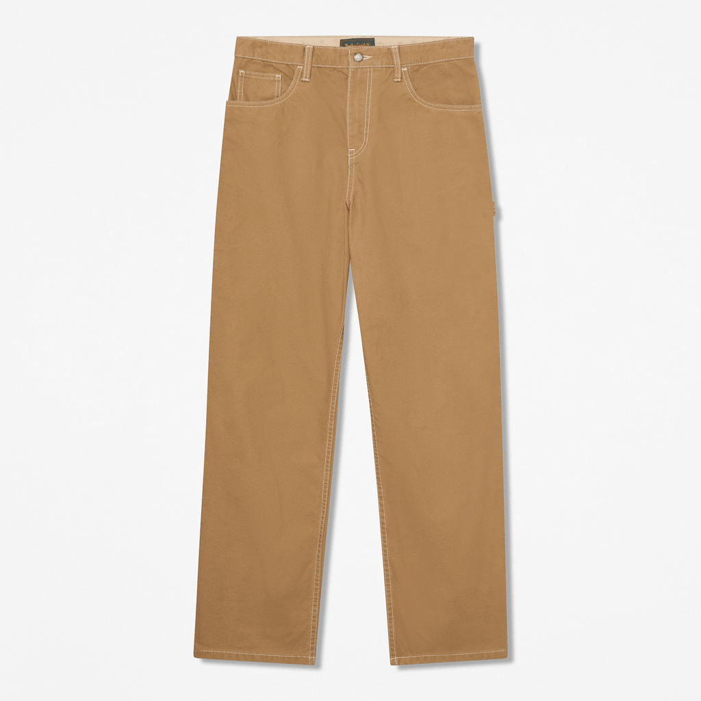 Mens Rindge Canvas Carpenter Pant TBL Medium Brown HERO