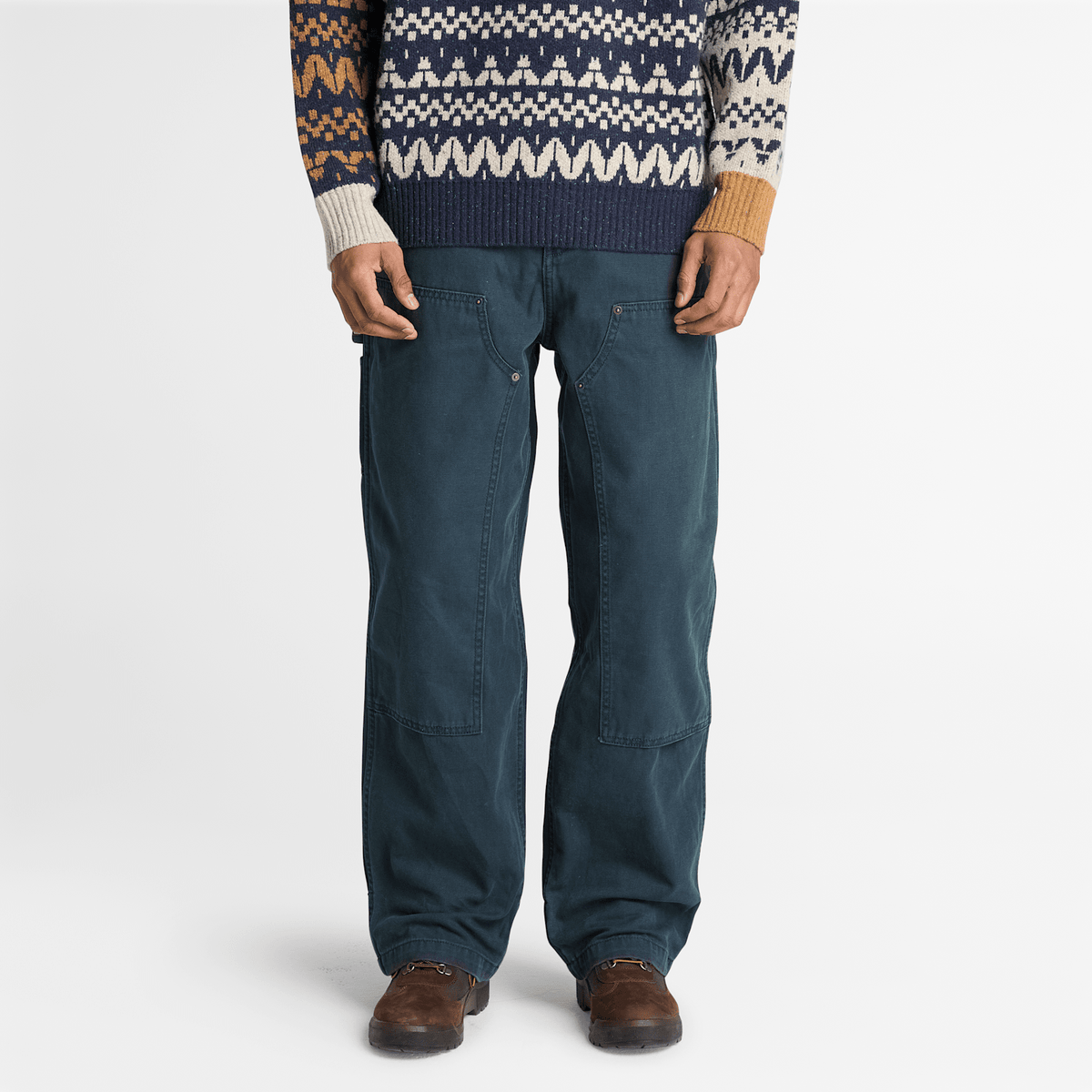 Mens Rindge Double Knee Canvas Carpenter Pant TBL Dark Navy ALT1