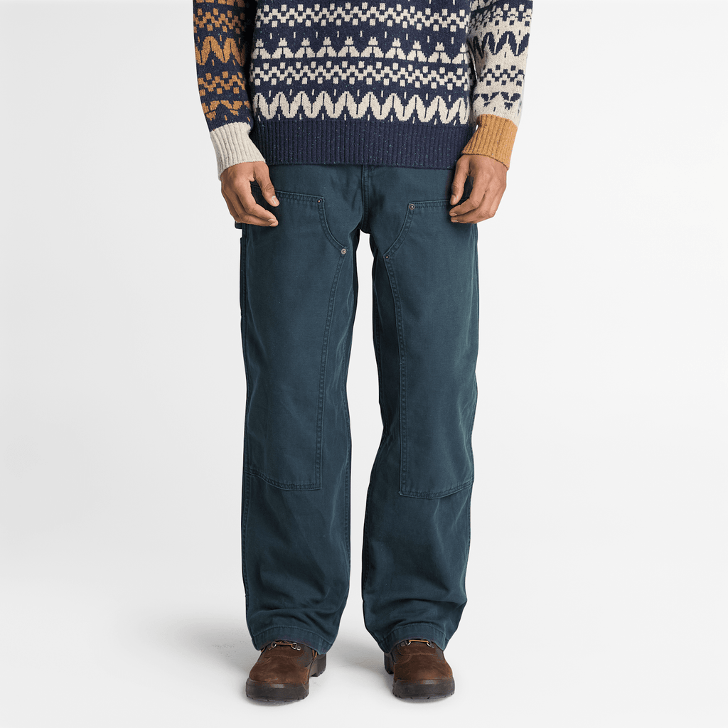 Mens Rindge Double Knee Canvas Carpenter Pant TBL Dark Navy ALT1