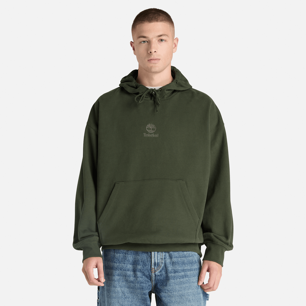 Mens Shorewood Heavyweight Core Hoodie TBL Dark Green ALT1