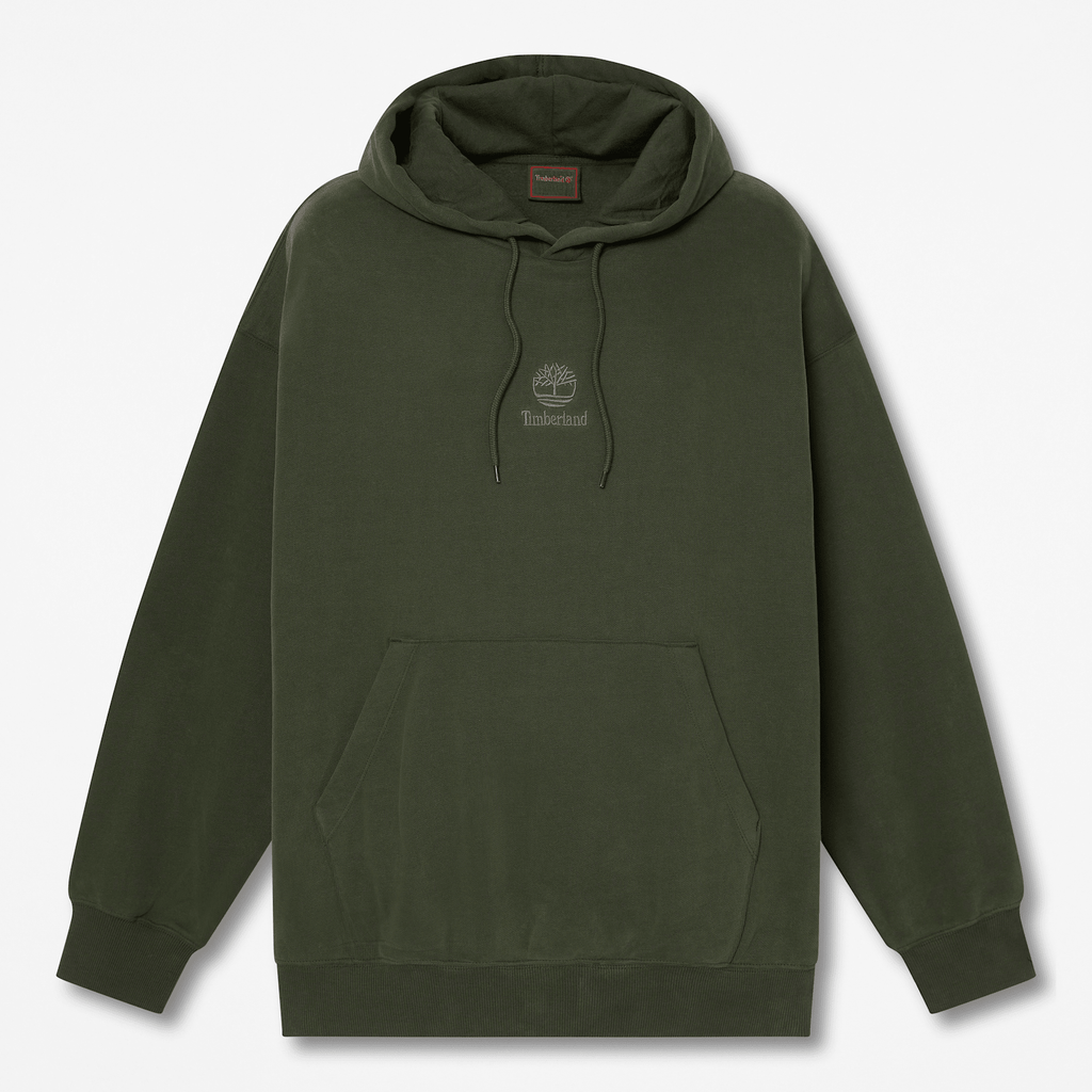 Mens Shorewood Heavyweight Core Hoodie TBL Dark Green HERO