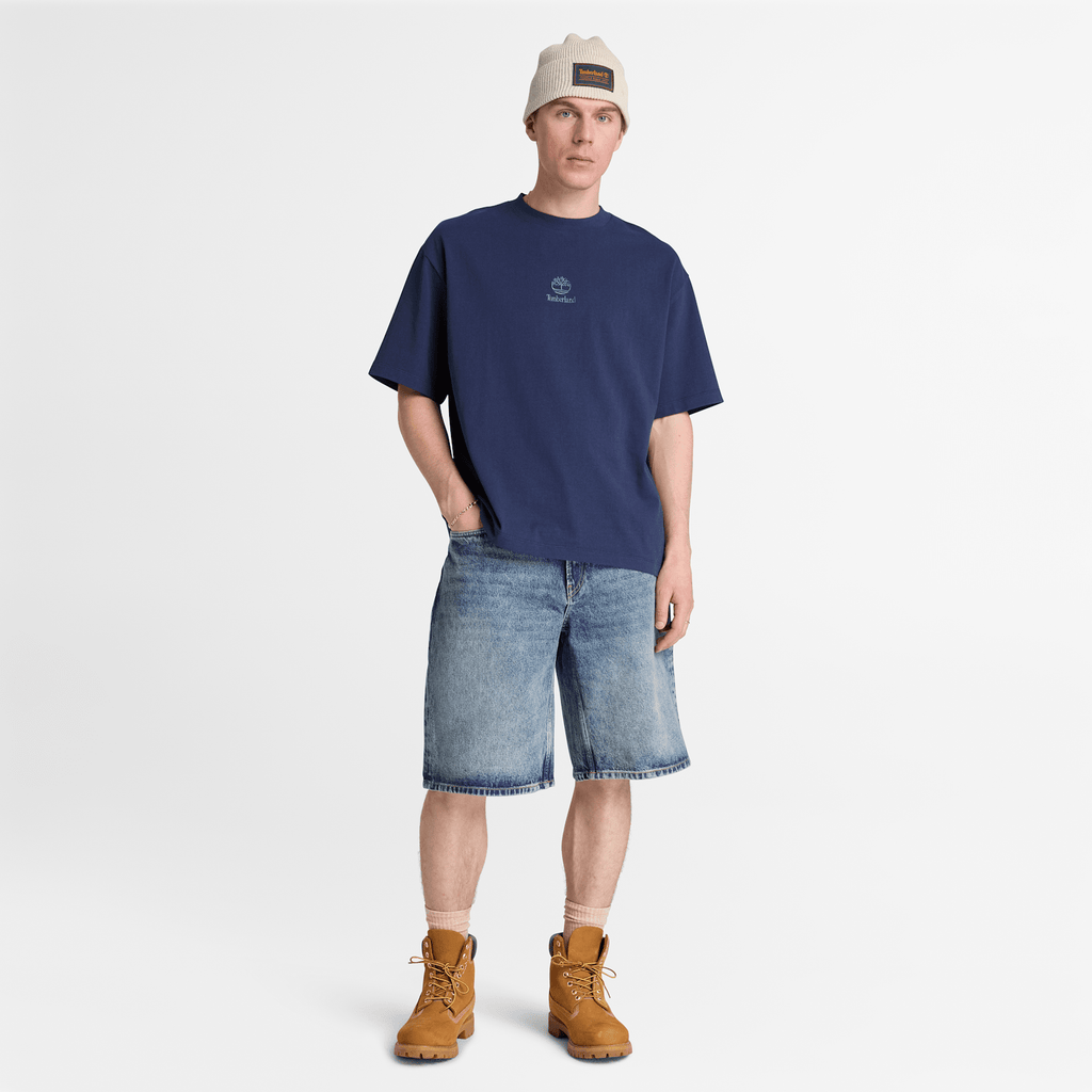 Mens Shorewood Heavyweight ShortSleeve TShirt TBL Dark Navy ALT2