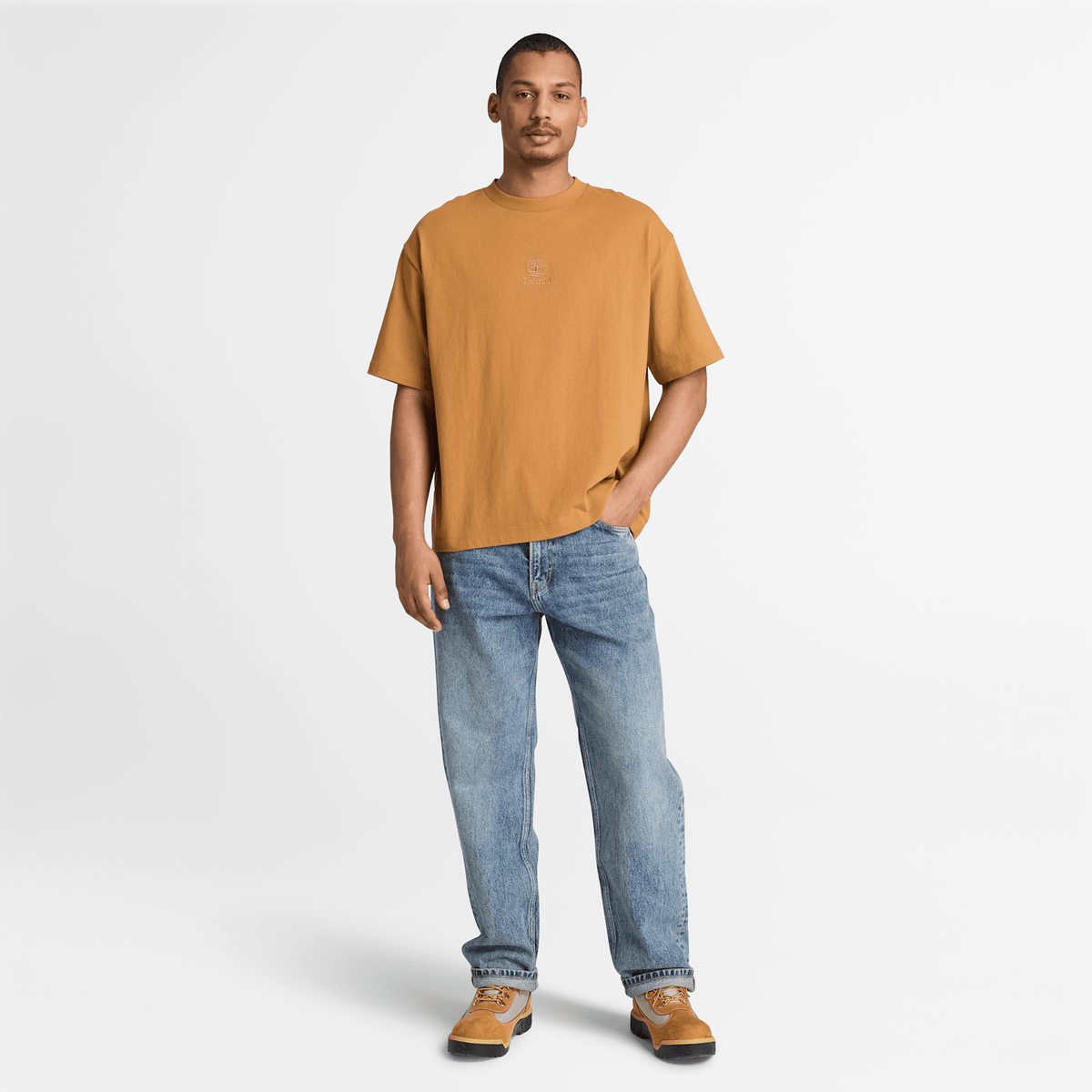 Mens Shorewood Heavyweight ShortSleeve TShirt TBL Wheat ALT2