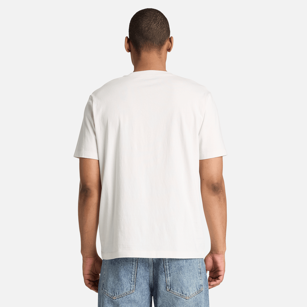 Mens Silicon Badge ShortSleeve TShirt TBL Vintage White ALT8