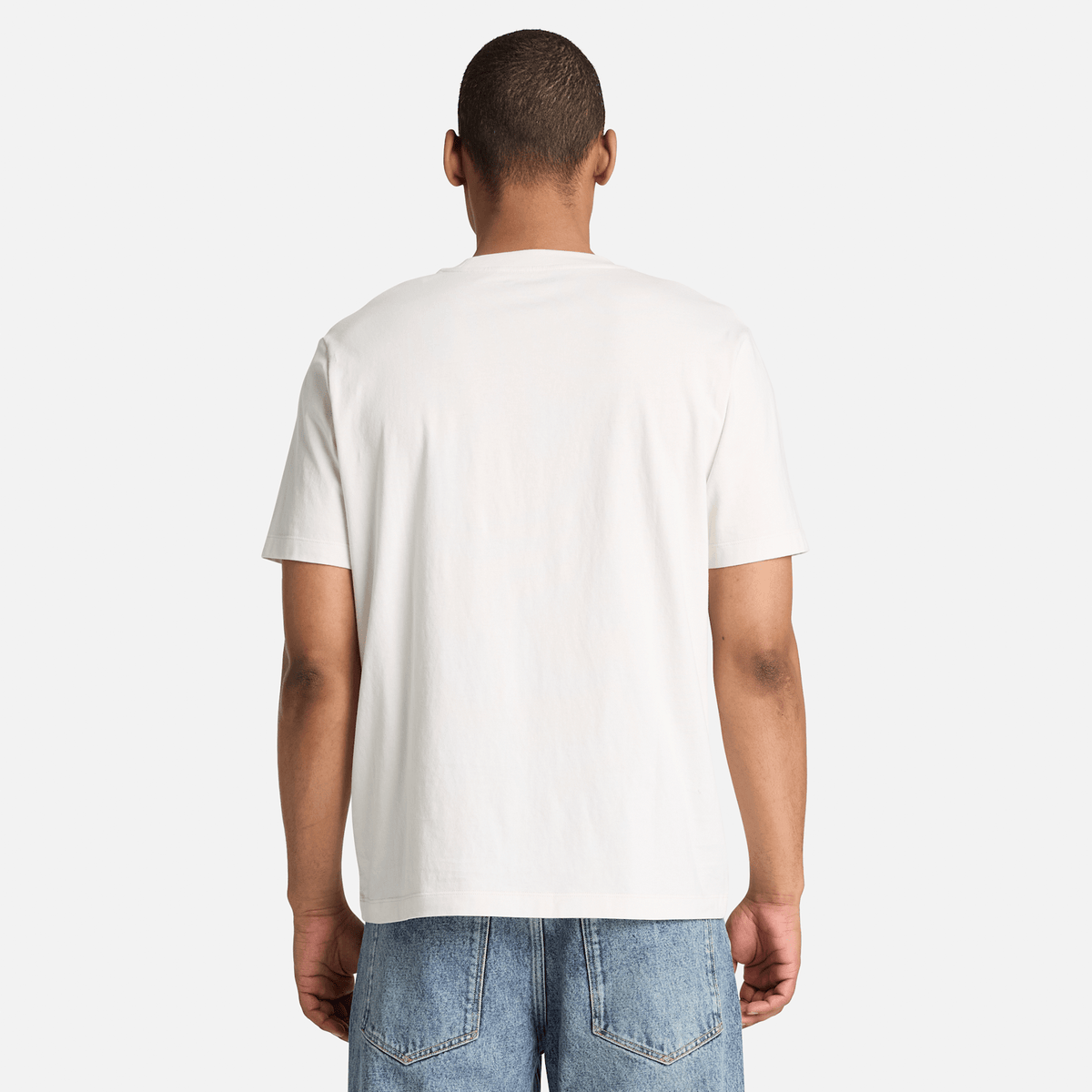 Mens Silicon Badge ShortSleeve TShirt TBL Vintage White ALT8
