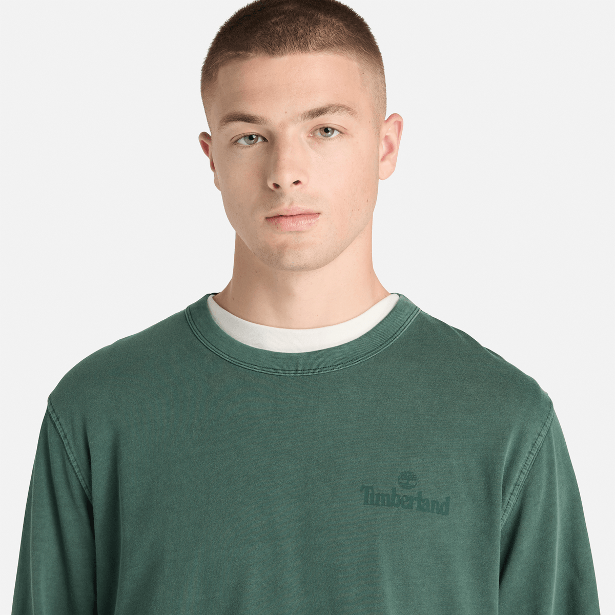 Mens South Cabot Garment Dye LongSleeve TShirt TBL Dark Teal Wash ALT3