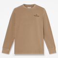 Mens South Cabot Garment Dye LongSleeve TShirt TBL Medium Brown Wash HERO