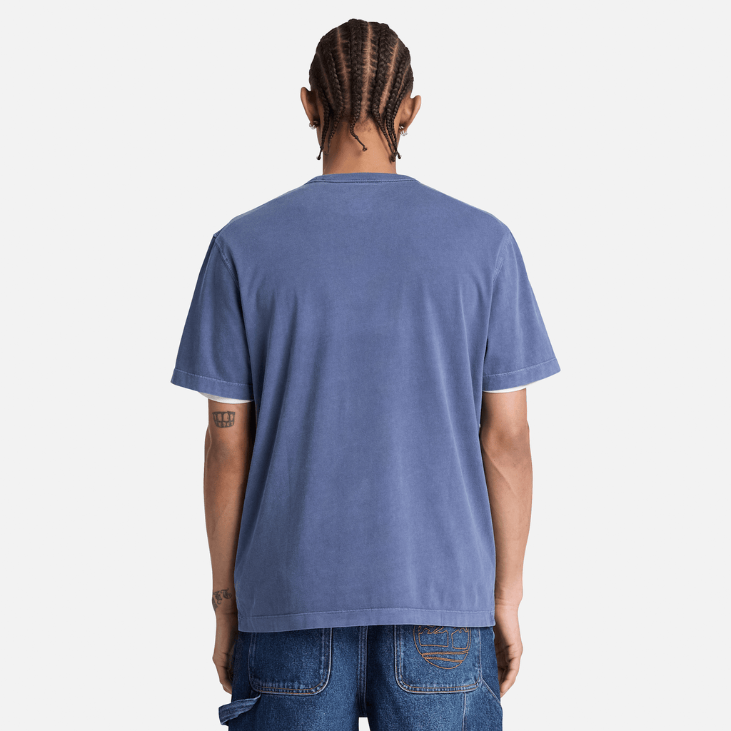 Mens South Cabot Garment Dye ShortSleeve TShirt TBL Dark Navy Wash ALT8