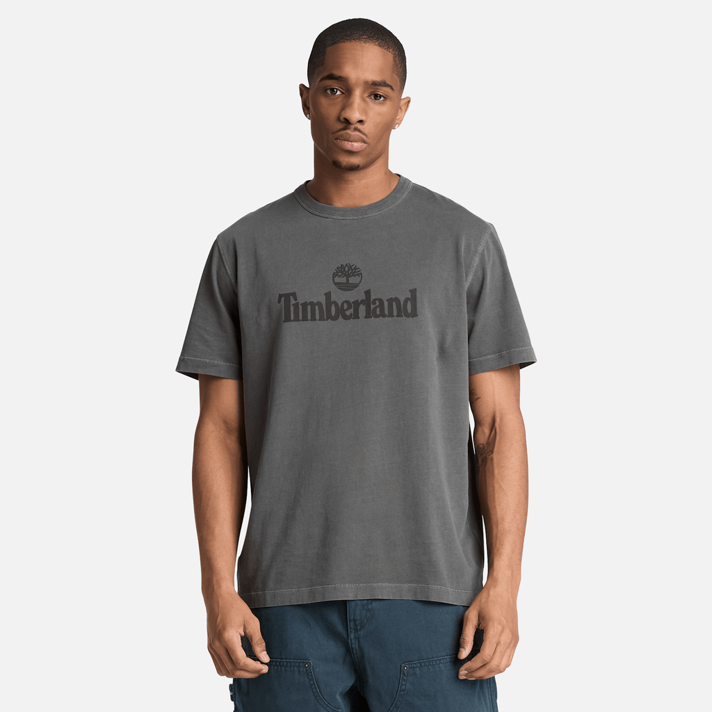Mens South Cabot Garment Dye ShortSleeve TShirt TBL Black Wash ALT1