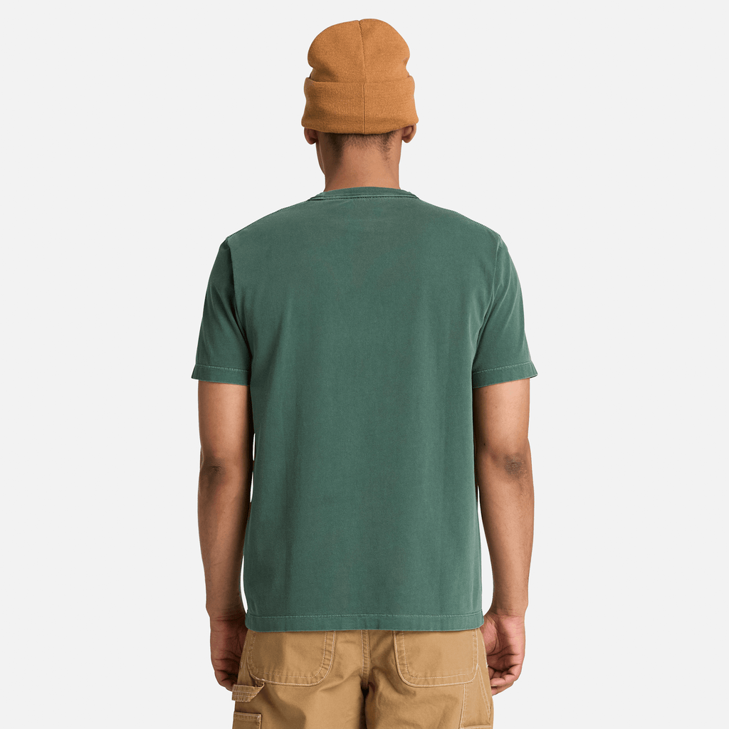Mens South Cabot Garment Dye ShortSleeve TShirt TBL Dark Teal Wash ALT8