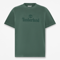 Mens South Cabot Garment Dye ShortSleeve TShirt TBL Dark Teal Wash HERO