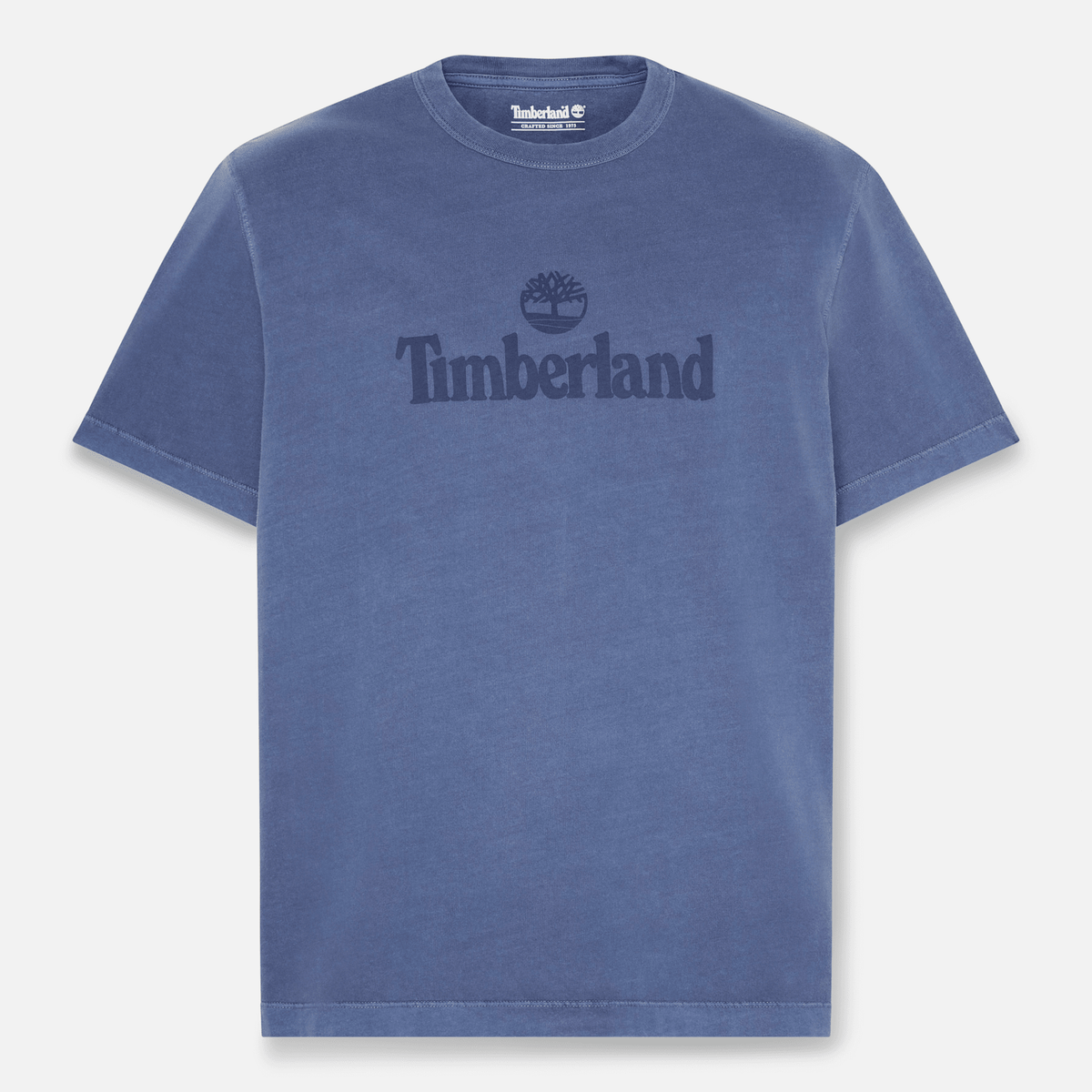 Mens South Cabot Garment Dye ShortSleeve TShirt TBL Dark Navy Wash HERO