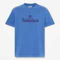 Mens South Cabot Garment Dye ShortSleeve TShirt TBL Cobalt Blue Wash HERO