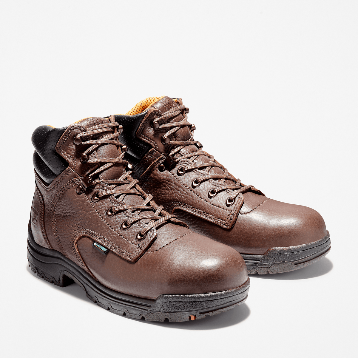 Mens TiTAN 6 Alloy Toe Waterproof Work Boot TBL Brown ALT4