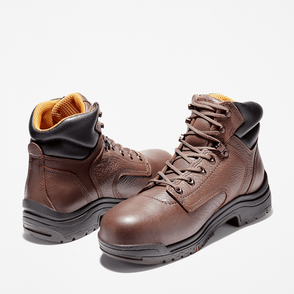 Mens TiTAN 6 Alloy Toe Waterproof Work Boot TBL Brown ALT5