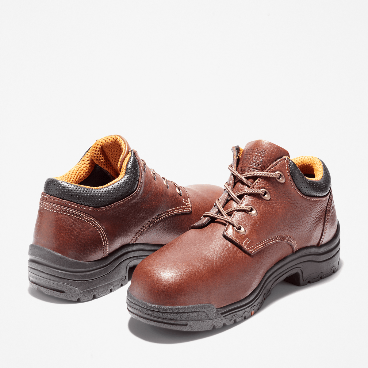Mens TiTAN Casual Alloy Toe Work Shoe TBL Brown ALT5