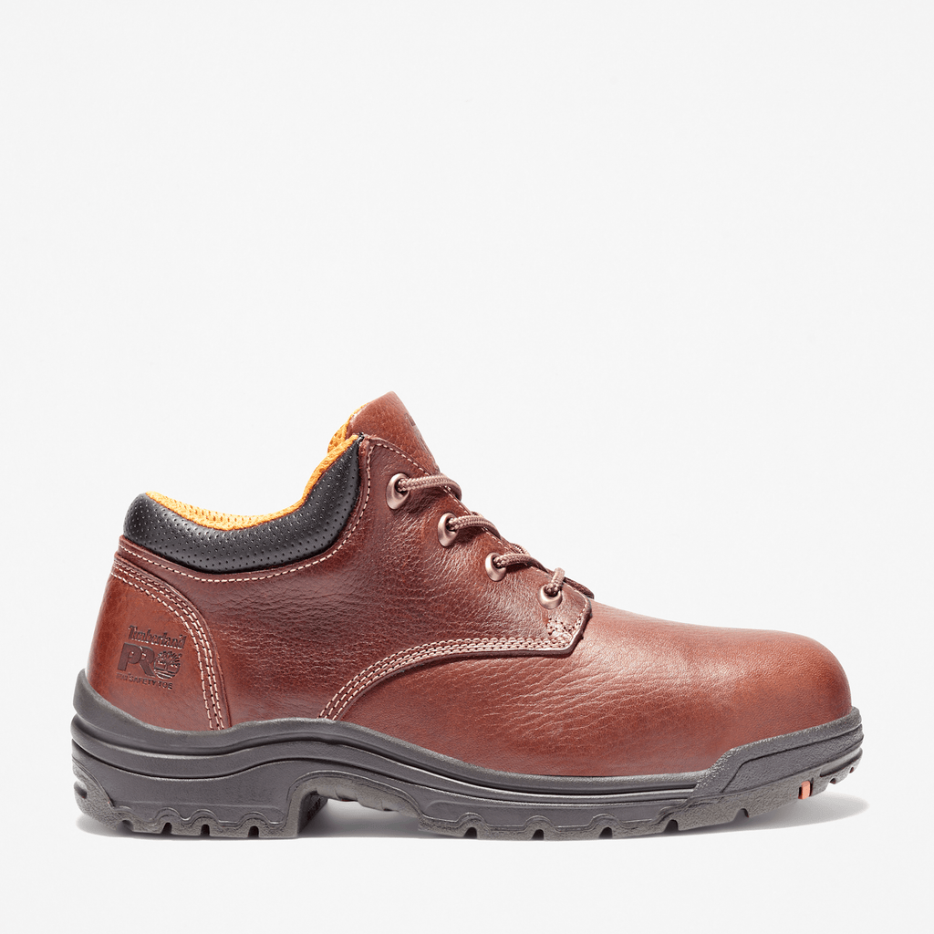 Mens TiTAN Casual Alloy Toe Work Shoe TBL Brown HERO