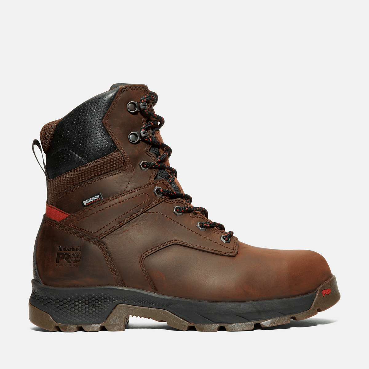 Mens TiTAN EV 8 Composite Toe Waterproof Insulated Work Boot TBL Potting Soil Brown HERO