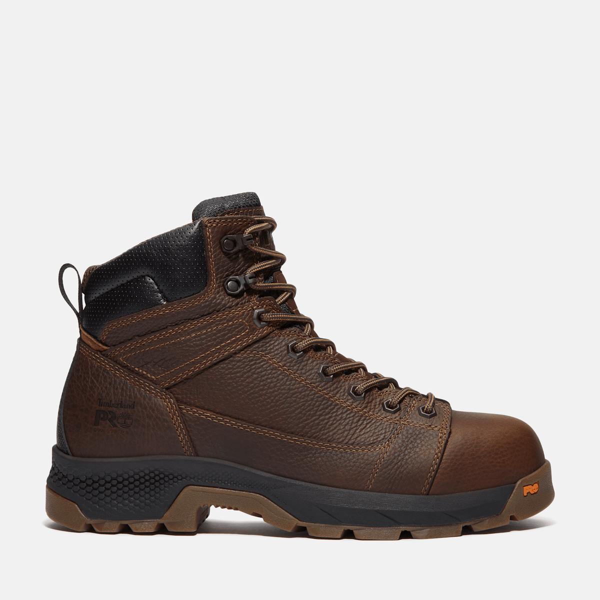 Mens TiTAN EV Composite Toe Work Boot TBL Dark Brown FullGrain HERO