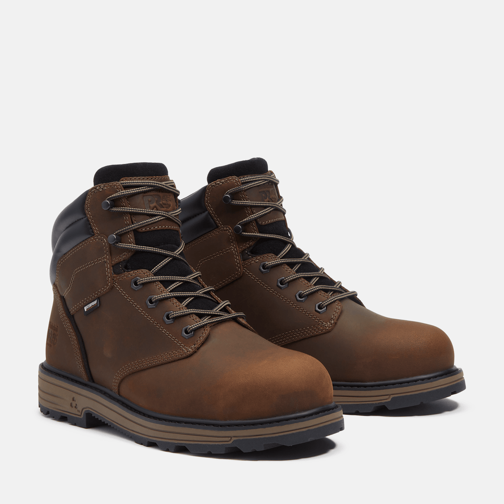 Mens TiTAN Tasker 6 AlloyToe Waterproof Work Boot TBL Brown FullGrain ALT4