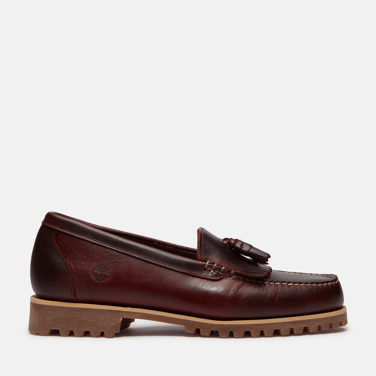 Mens Timberland Authentic Loafer TBL Burgundy FullGrain HERO