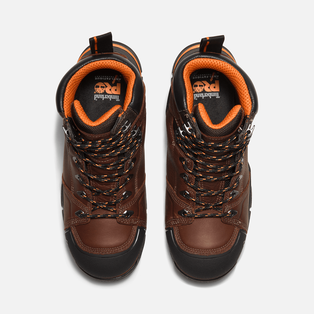 Mens Timberland Endurance EV Composite Toe Work Boot TBL Teak BrownOrange ALT2