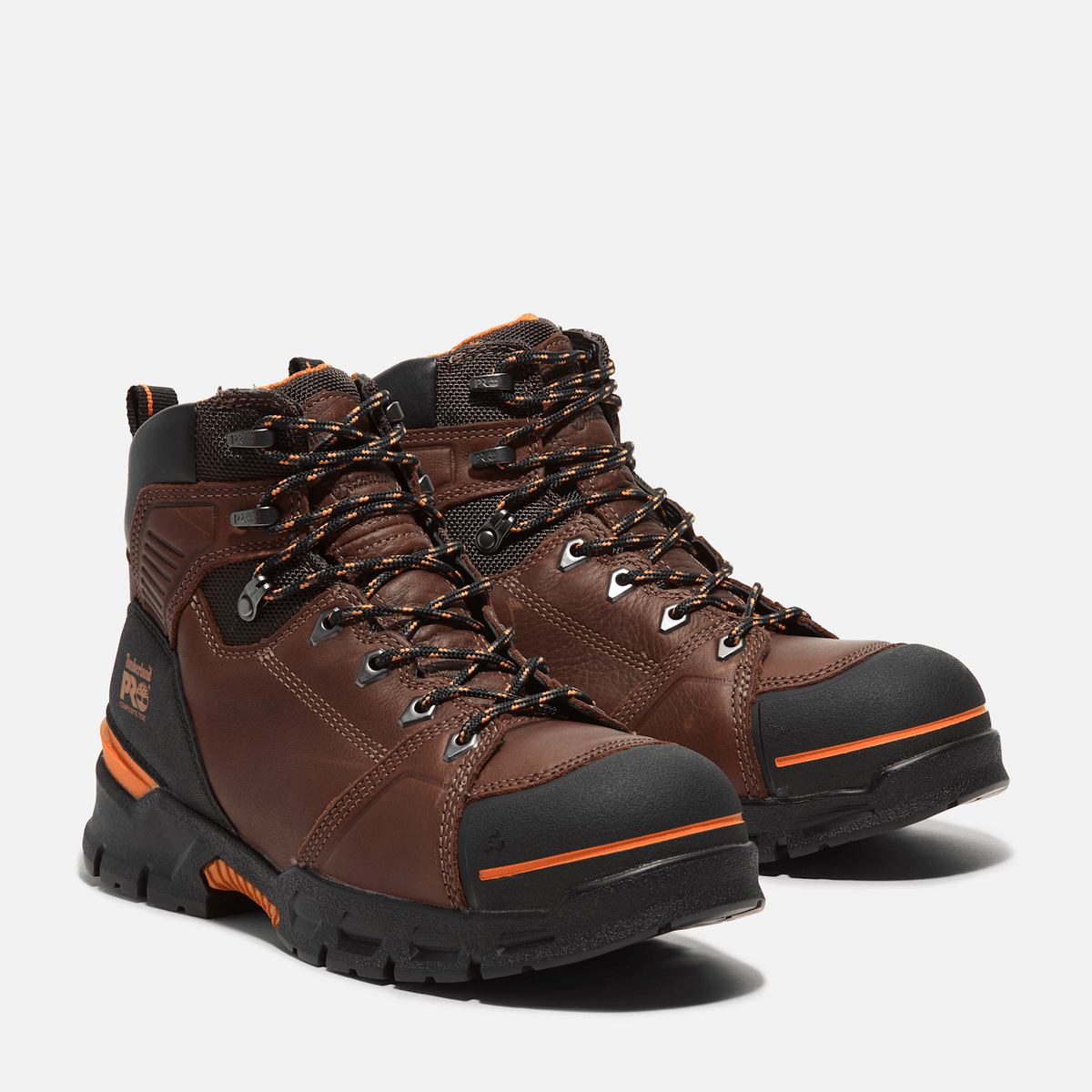 Mens Timberland Endurance EV Composite Toe Work Boot TBL Teak BrownOrange ALT4