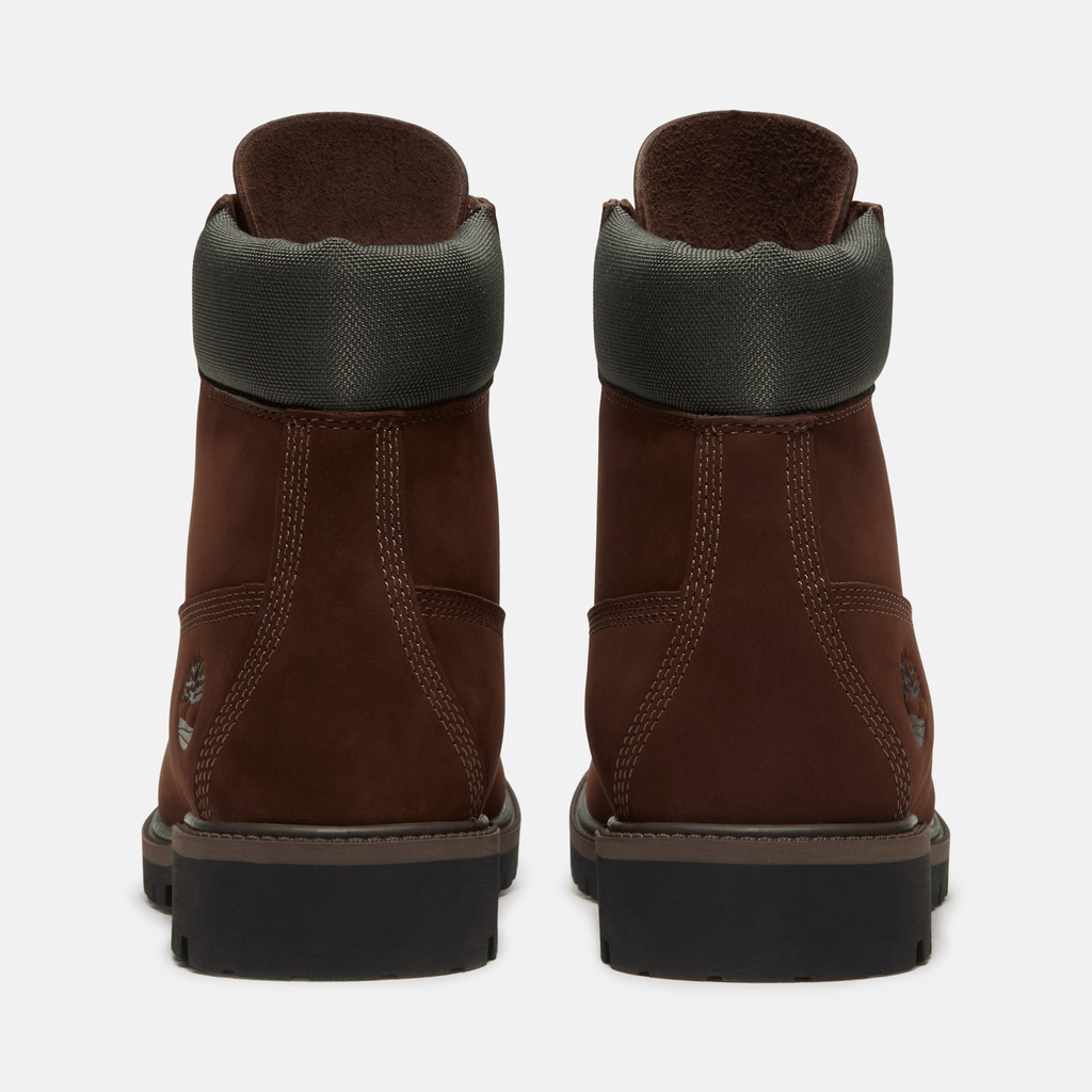 Mens Timberland Heritage 6Inch Waterproof Boot TBL Dark Brown Nubuck ALT5