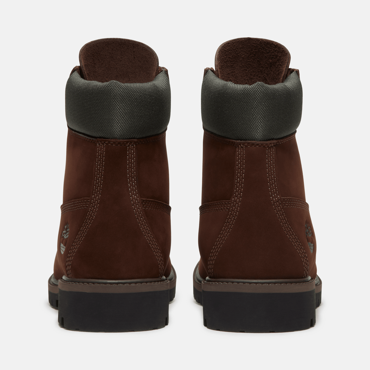 Mens Timberland Heritage 6Inch Waterproof Boot TBL Dark Brown Nubuck ALT5