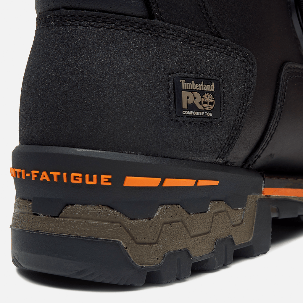 Mens Timberland PRO BOA 8 Composite Toe Waterproof Work Boot TBL Black FullGrain ALT7