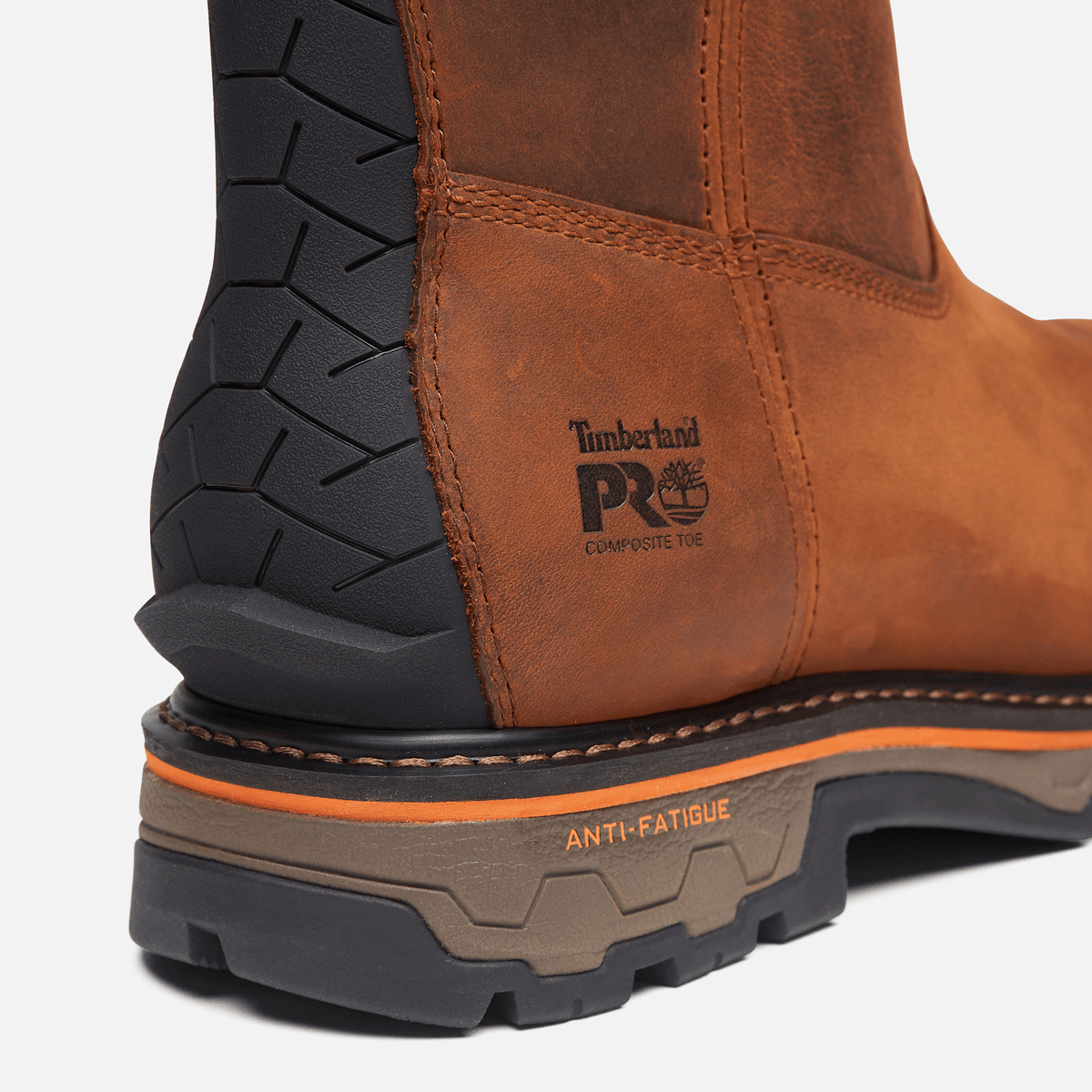 Mens Timberland PRO BOA True Grit PullOn Work Boot TBL Medium Brown FullGrain ALT7