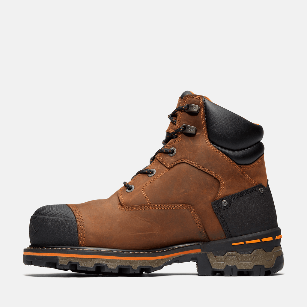 Mens Timberland PRO Boondock 6 Waterproof CompToe Work Boot TBL Brown ALT6
