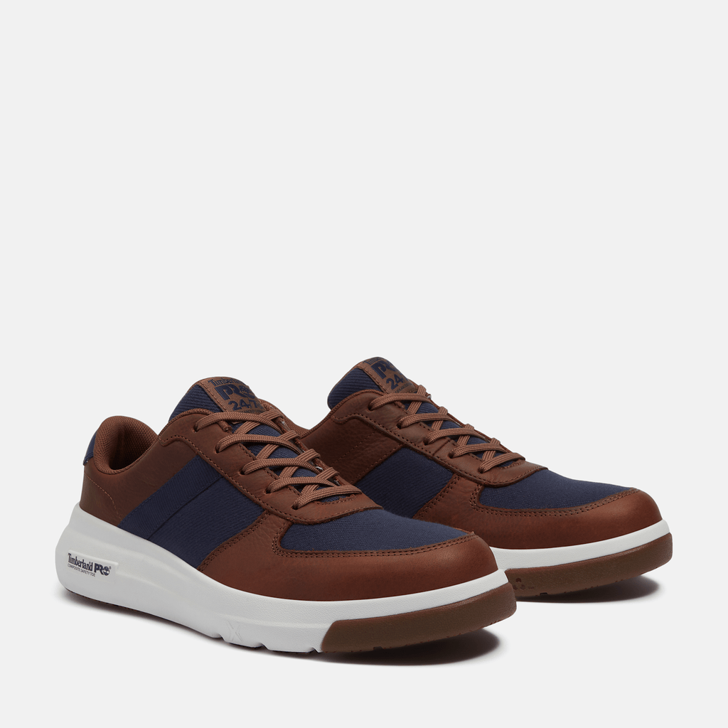 Mens Timberland PRO Bridgeport Athletic Composite Toe Work Shoe TBL Brown ALT4