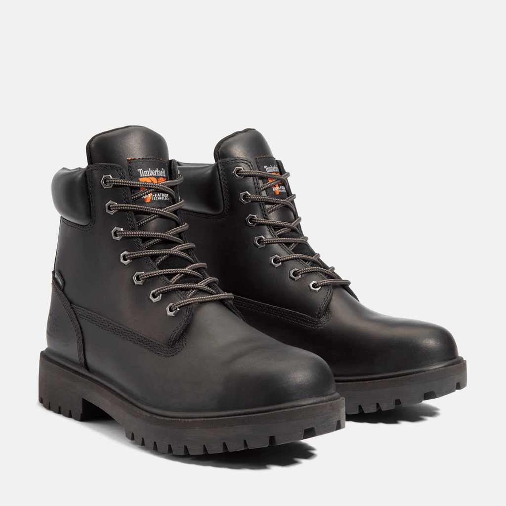 Mens Timberland PRO Direct Attach 6 Waterproof Insulated SteelToe Work Boot TBL Black ALT4