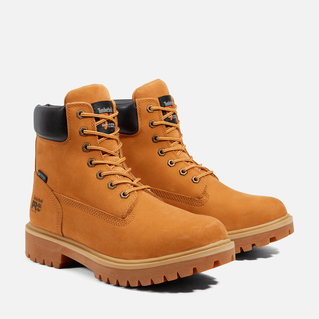 Mens Timberland PRO Direct Attach 6 Waterproof Insulated SteelToe Work Boot TBL Wheat ALT4