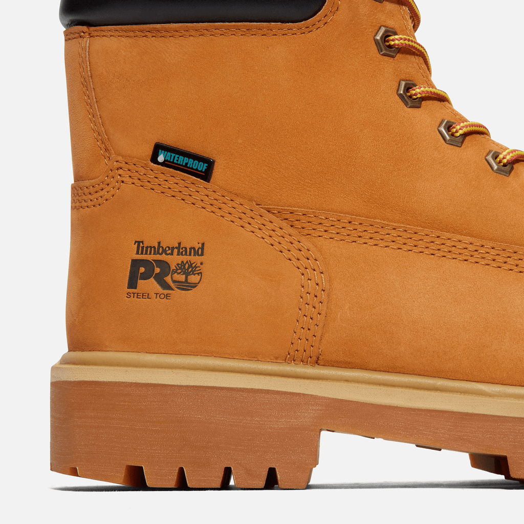 Mens Timberland PRO Direct Attach 6 Waterproof Insulated SteelToe Work Boot TBL Wheat ALT7