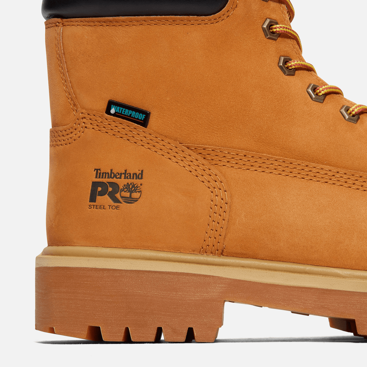 Mens Timberland PRO Direct Attach 6 Waterproof Insulated SteelToe Work Boot TBL Wheat ALT7