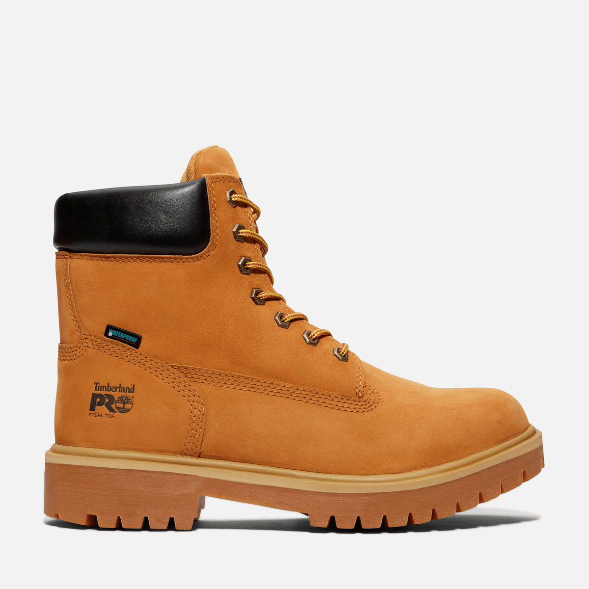 Mens Timberland PRO Direct Attach 6 Waterproof Insulated SteelToe Work Boot TBL Wheat HERO