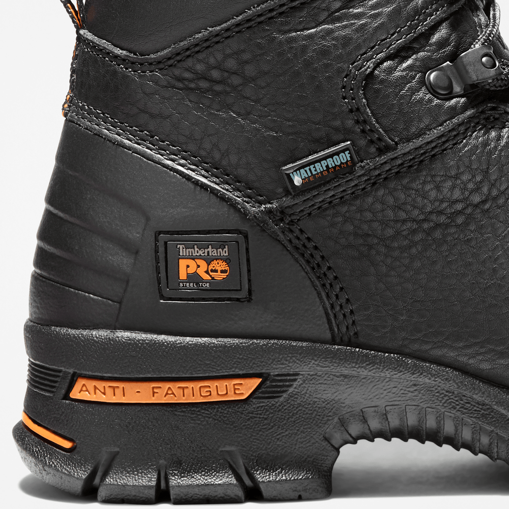 Mens Timberland PRO Endurance 6 Steel Toe Waterproof Work Boot TBL Black ALT6
