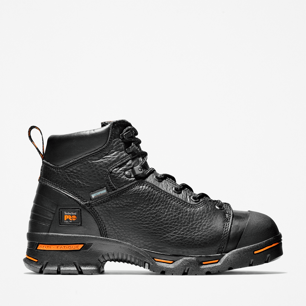 Mens Timberland PRO Endurance 6 Steel Toe Waterproof Work Boot TBL Black HERO